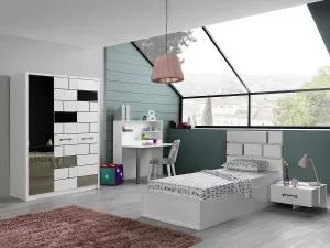wall beyaz genç odası takımı – genel görünüm