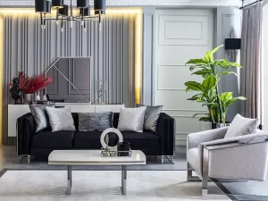 bella gümüş koltuk takımı – detay görünüm