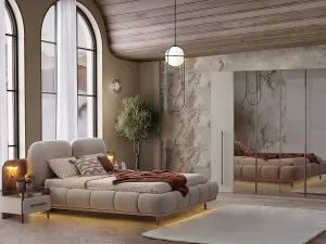 lotus yatak odası takımı – detay görünüm